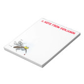 Funny mug insect cartoon illustratie notitieblok (Gedraaid)