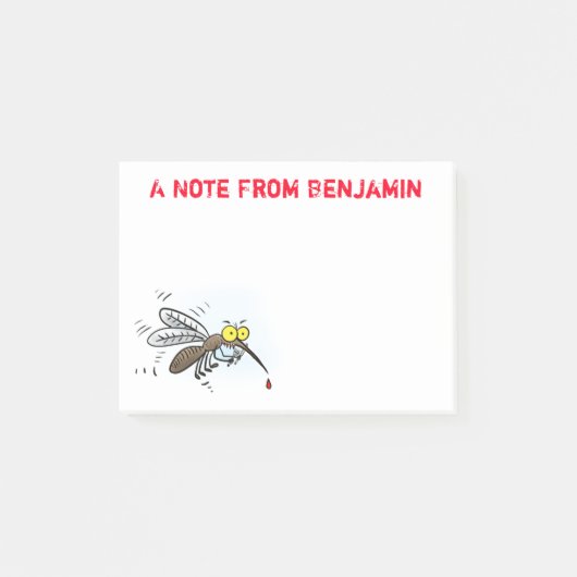 Funny mug insect cartoon illustratie post-it® notes (Voorkant)