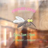 Funny mug insect cartoon illustratie raamsticker (Vel 2)