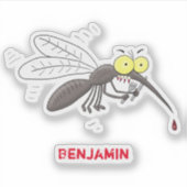 Funny mug insect cartoon illustratie sticker (Voorkant)