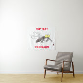 Funny mug insect cartoon illustratie wandkleed (In Situ (horizontaal))