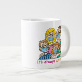 FUNNY MUG quand l'inattendu CORONAVIRUS arrive! (Devant droit)