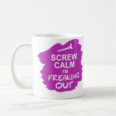 Funny Mug: Schroefkalm ik ben aan het uitrollen Koffiemok (Links)