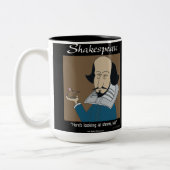 Funny Mug - Shakespeare The Taming of the Shrew Tweekleurige Koffiemok (Links)
