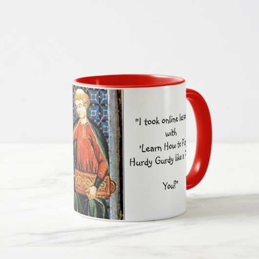 Funny Mug voor het vroege muziekpubliek - Hurdy Gu Mok (Voorkant rechts)