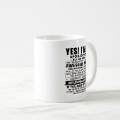 Funny Mug voor Zoon met Crazy Mam Quote Koffiemok (Voorkant rechts)