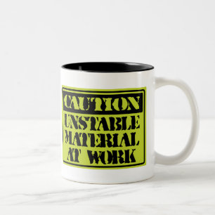 Funny Mugs: Onstabiele materialen op het werk Tweekleurige Koffiemok