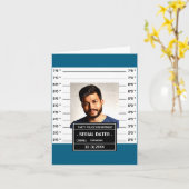 Funny Mugshot Ster  Kaart (Gele Bloem)