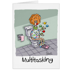 Funny Multitasking Kaarten en cadeaus