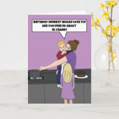 Funny Mum Drink vogelkaart Kaart (Gele Bloem)