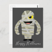 Funny mummy zombie Halloween thema Briefkaart (Voorkant / Achterkant)