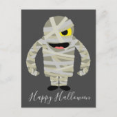 Funny mummy zombie Halloween thema Briefkaart (Voorkant)