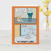 Funny Mummy's Curse Halloween Kaart (Gele Bloem)