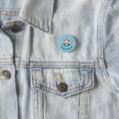 Funny Mushroom met Fungi Pun Ronde Button 3,2 Cm (In situ)