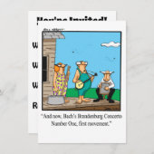 Funny Music Overweging Uitnodigingen (Voorkant / Achterkant)