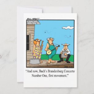 Funny Music Overweging Uitnodigingen