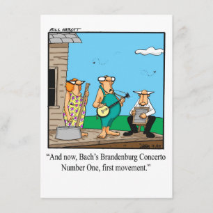 Funny Music School Afstuderen Uitnodiging