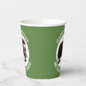 Funny musk ox cartoon gepersonaliseerd papieren bekers (Links)