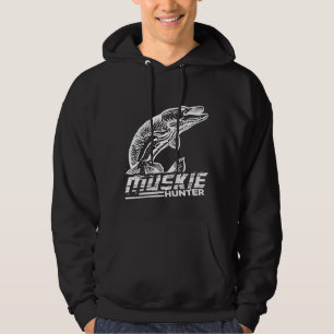 Funny Muskellunge Fish Muskie Hunter Musky Vist Hoodie