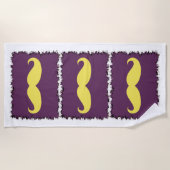 Funny Mustache #13 Strandlaken (Voorkant)