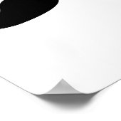 Funny Mustache beard Poster (Hoek)