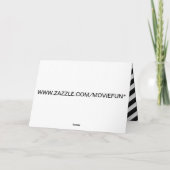 FUNNY MUSTACHE CARTE D'ACCUEIL PERSONNALISABLE POU (Dos)