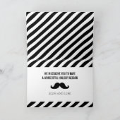 FUNNY MUSTACHE CARTE D'ACCUEIL PERSONNALISABLE POU (Intérieur)