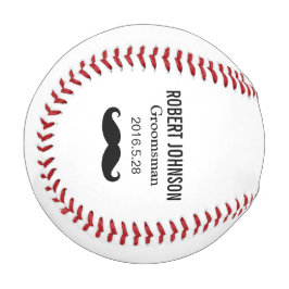 Funny Mustache Custom Groomsman Best man Wedding