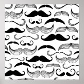 Funny Mustache Design Poster (Voorkant)