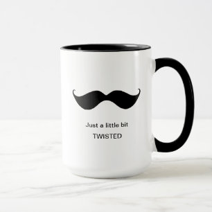 Funny Mustache, een beetje gedraaid op eccentric Mok