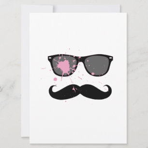Funny Mustache en zonnebrillen