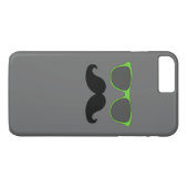 FUNNY MUSTACHE GREEN SUNGLASSEN Case-Mate iPhone CASE (Achterkant (Horizontaal))