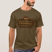 Funny Mustache Mo Welkomstteken T-shirt (Voorkant)