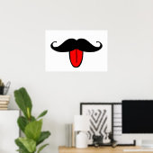 Funny mustache poster (Thuiskantoor)