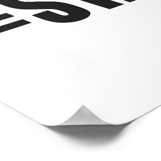 Funny Mustache Poster (Hoek)