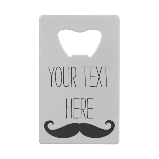 Funny Mustache / Schnurrbart + votre texte (Devant)