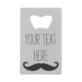 Funny Mustache / Schnurrbart + votre texte (Dos)