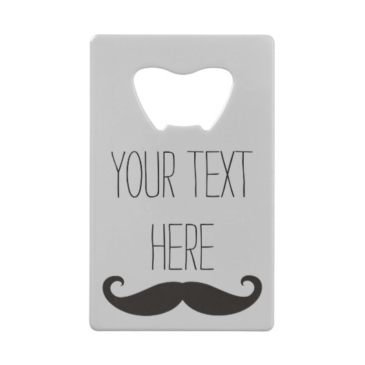 Funny Mustache / Schnurrbart + votre texte (Dos)