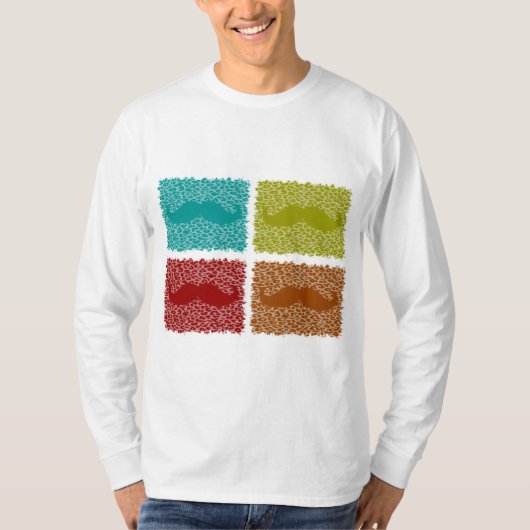 Funny Mustache T-shirt (Voorkant)