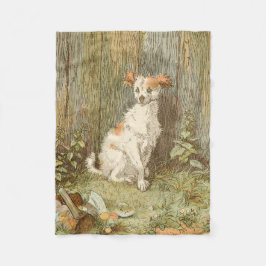 Funny mutt puppy fleece blanket - Caldecott - 1877 Deken