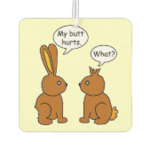 Funny My Butt Hurts Bunnies Luchtverfrisser (Achterkant)