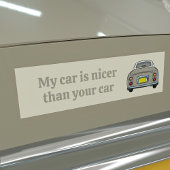 Funny My Car is een leuke Topaz Figaro Bumperstick Bumpersticker