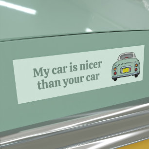 Funny My Green Figaro Car est plus beau Sticker de