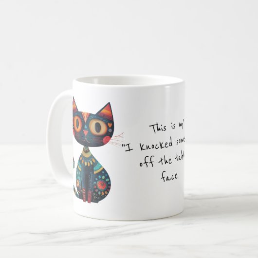 Funny My "I Knocked Something off the Table" Face  Koffiemok (Voorkant links)
