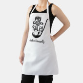 Funny My Kitchen Aangepaste Tekst en Kleur Schort (Insitu)