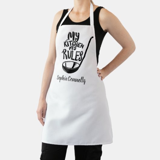 Funny My Kitchen Aangepaste Tekst en Kleur Schort (Insitu)