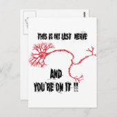 Funny My Last Nerve Briefkaart (Voorkant / Achterkant)