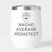 Funny Nacho Average Architect Pun Cute Mustache (Arrière)