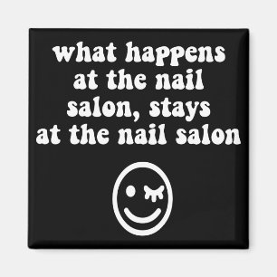 Funny nagelsalon magneet