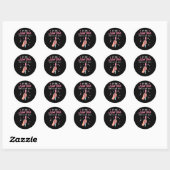 Funny Nail Tech Emlpoyee Manicure Medewerker Ronde Sticker (Vel)